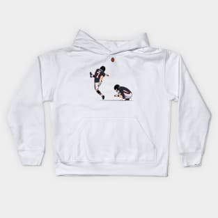 koo kicking the ball Kids Hoodie